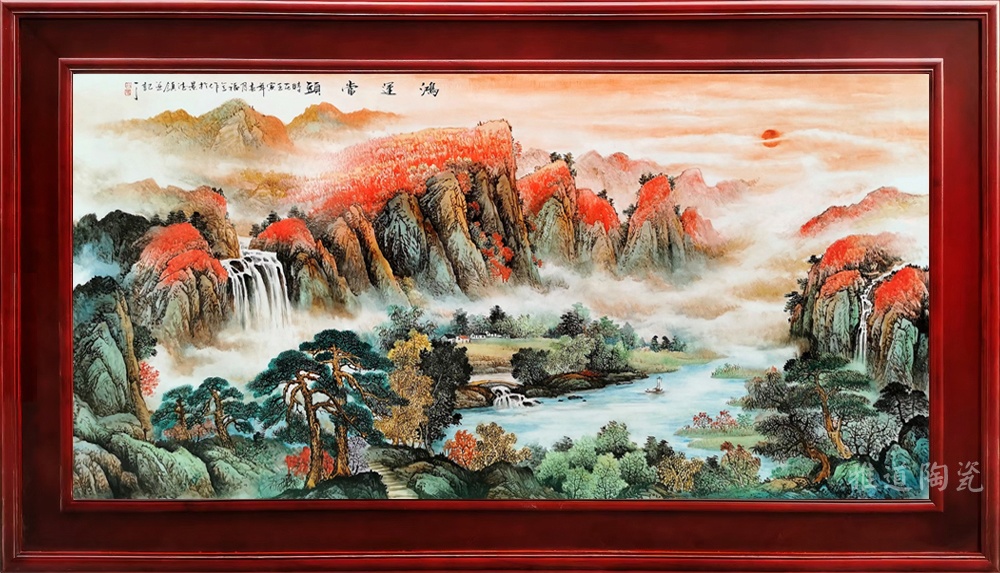 十大鴻運當頭山水畫(鴻運當頭瓷板畫推薦)(圖7)