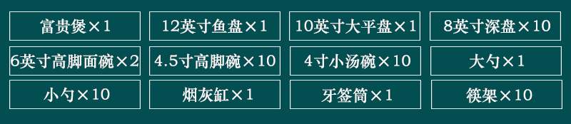 58頭浮雕描金骨瓷餐具套裝（蓮花）(圖2)