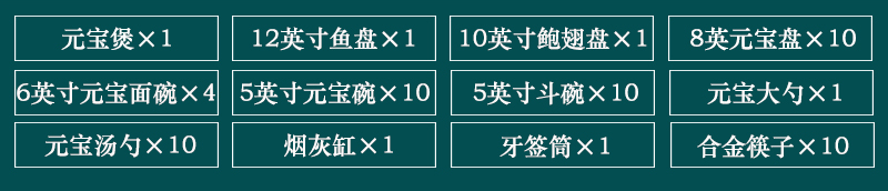 景德鎮陶瓷餐具套裝（60頭青釉元寶）(圖2)