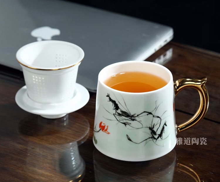 景德鎮陶瓷高檔禮品茶杯（樂在其中）(圖6)