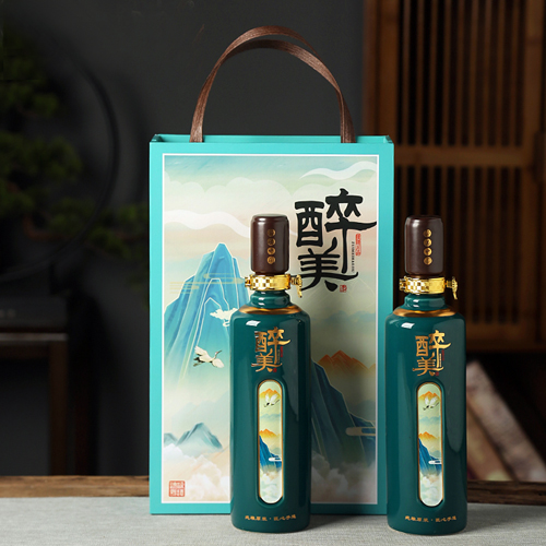 景德鎮一斤精致陶瓷酒瓶禮品裝