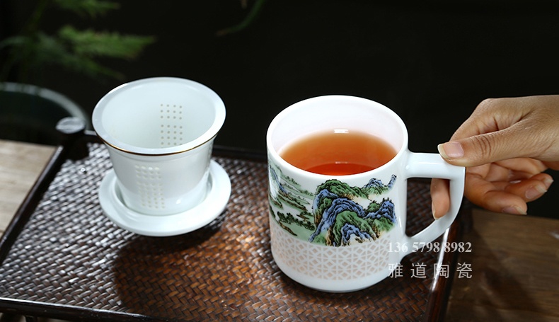 景德鎮高檔陶瓷茶杯商務禮品